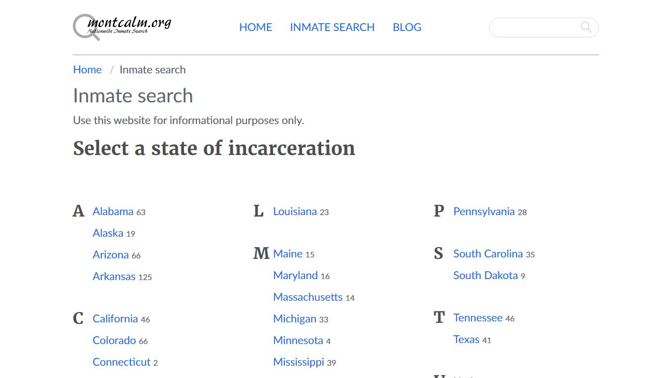 Inmate search - Montcalm County, Michigan