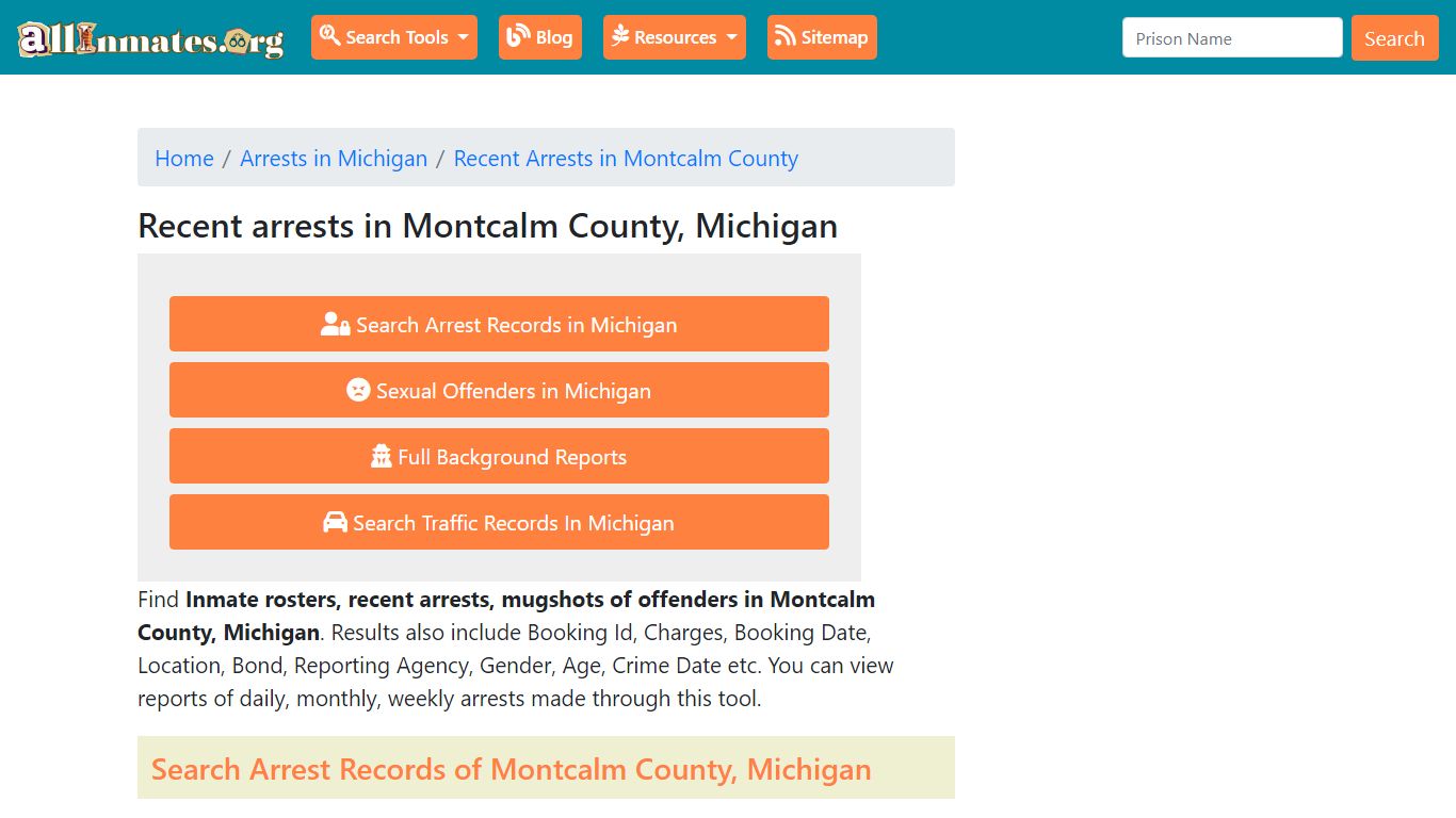 Recent arrests in Montcalm County, Michigan | Mugshots, Rosters ...