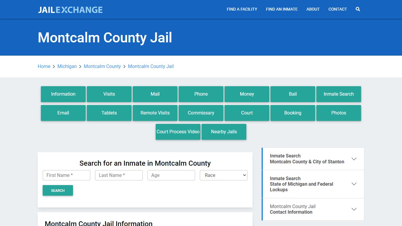 Montcalm County Jail Roster Lookup, MI, Inmate Search